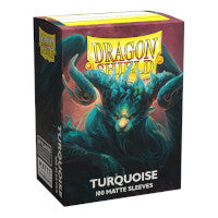 Dragon Shield - Matte Standard Size Sleeves 100pk - Players Choice Turquoise Atebeck