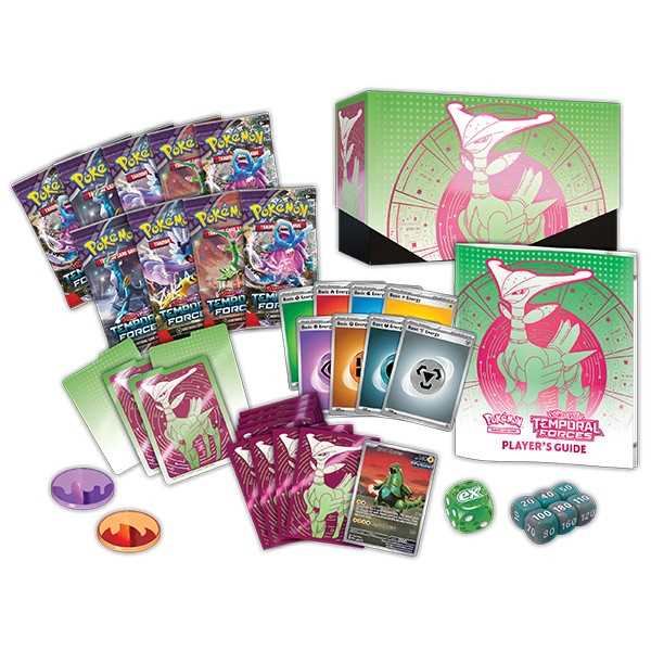 Pokémon TCG: Scarlet & Violet 5 - Temporal Forces - Elite Trainer Box: Walking Wake/ Iron Leaves